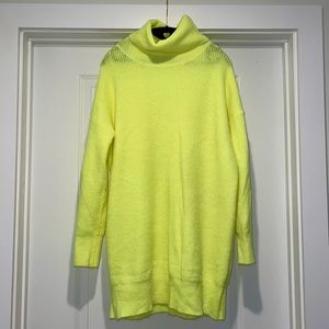 Neon yellow/lime green turtle neck sweater
